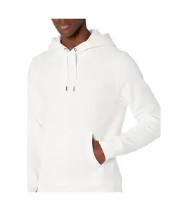 Sudadera con Capucha Blanca Personalizada para Hombre, Nueva Llegada, Sudadera Transpirable de Algodón y Felpa para Hombre - Product Image 1