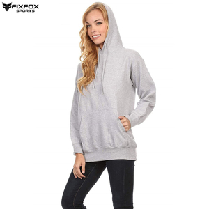 Wholesale Women's Pullover Hoodies 500 GSM 100% Cotton Fleece OEM Design Full Sleeves Soft <b>Material</b> Winter Casual hoodie women - Product Image 2