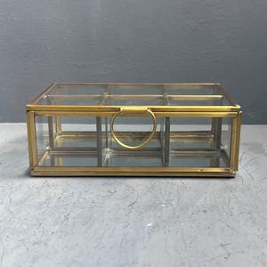 Decorative Jewellery <b>box</b> with multi partition storage <b>box</b> made metal glass/<b>mirror</b> jewellery organizer - Product Image 2