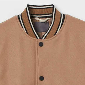Meilleures ventes Veste d'hiver élégante Letterman pour hommes avec col montant de haute qualité - Product Image 2