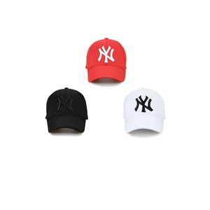 Ny New York 3 pezzi Set Unisex cappello nero (ricamo nero) bianco rosso