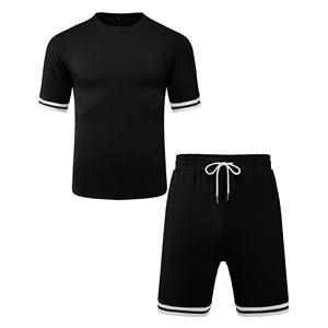 2025 Arrival Summer Men's <b>Tracksuit</b> Breathable 100% Cotton Casual Wear with Comfortable Half Sleeves Most Demanded - Product Image 4