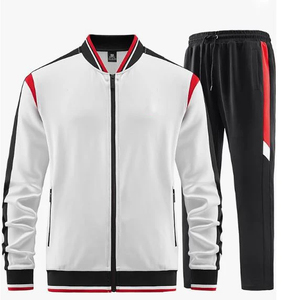 Ropa deportiva personalizada para hombre, chándal de nailon transpirable con cremallera, chándal de jogging estampado para entrenamiento, cortavientos de poliéster - Product Image 2