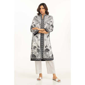 Conjunto de 2 Piezas para Mujer, Casual, Blanco, de Algodón, con Rayas Verticales Estampadas, Talla XS/XXS, para Primavera/Verano - Product Image 1
