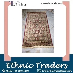 Nouvelle arrivée de tapis en soie de coton à poils hauts avec motif brodé pour la chambre à coucher et le salon disponible au prix de gros - Product Image 6