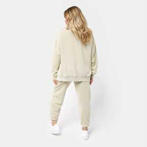 Sweat-shirt épais en coton surdimensionné personnalisé double couche épaules tombantes sweats à capuche unis à manches longues pour femmes - Product Image 4