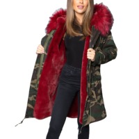 Abrigo de Invierno Transpirable de Lana y Piel de Oveja, Estilo Vintage, para Mujer, con Capucha, Cierre Largo con Cremallera y Botones Bordados