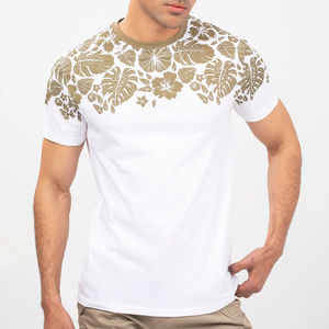 Camiseta Gráfica de Verano para Hombre, Diseño Nuevo, de Poliéster/Algodón, Cuello Redondo, Manga Corta, Secado Rápido, Transpirable, Ajuste Holgado, Personalizable - Product Image 1