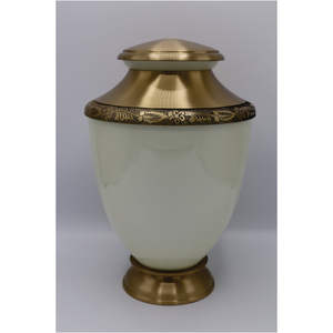 Cremation Urn for Funeral Supplies Best Product Metal Urn Handmade Antique Brass High Quality Urn for Human Ashes Metal <b>Keepsake</b> - Product Image 1