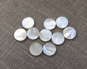 Cuarzo Suelto de 12x12mm, Forma de Moneda, Liso y Plano, Excelente Pulido, para Joyería, Blanco, Gris, Arcoíris - Product Image 4