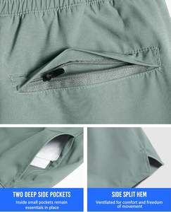 Custom Athletic Mesh <b>Shorts</b> <b>with</b> Compression Liner <b>Phone</b> <b>Pocket</b> Sporty Style for Workout Sports Fitness <b>Gym</b> Running Jogging - Product Image 5