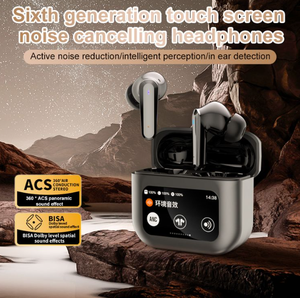 Nuevos Auriculares Inalámbricos con Pantalla Táctil, Auriculares Estéreo de Alta Fidelidad, Tiempo de Reproducción, Auriculares Intrauditivos con Cancelación de Ruido Activa, Auriculares Inalámbricos Verdaderos con Estuche de Carga - Product Image 2