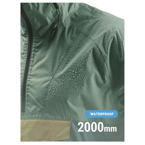 2026 vente en gros unisexe Simple à capuche mode veste Logo personnalisé extérieur escalade imperméable coupe-vent veste pour hommes - Product Image 3
