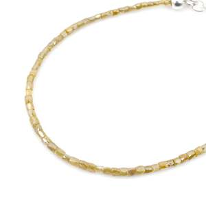 Colección de Pulseras y Brazaletes Elegantes con Cuentas de Diamantes Amarillos Facetados de 1.5-2 mm - Product Image 5