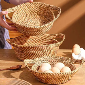 Luxury Vietnam's NCV Brand Elegant Handcrafted Water Hyacinth <b>Seagrass</b> <b>Storage</b> <b>Basket</b> Eco-Friendly Multifunction Home - Product Image 1