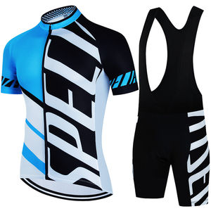 Último diseño sublimado Uniforme de ciclismo Ropa deportiva personalizada Conjuntos de uniformes de ciclismo Conjuntos de babero al por mayor - Product Image 2