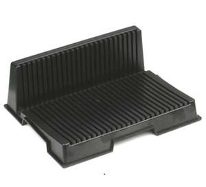 ที่วาง PCB รูปตัว L แบบนำไฟฟ้าปลอดภัย ESD พร้อมช่องใส่ 25 ช่อง (สีดำ) - Product Image 1