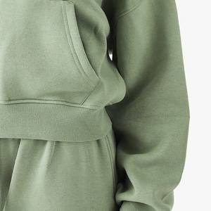 Sweat à capuche pour femmes avec fermeture éclair et poches latérales pour les commandes en gros, prix avantageux, manches longues, service OEM, design décontracté - Product Image 4