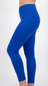 Women <b>Royal</b> <b>Blue</b> High Waist Gym <b>Leggings</b> OEM Custom Compression Yoga Pants - Product Image 2