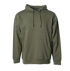 Sudadera con Capucha Estampada en Serigrafía Estilo Camuflaje Verde para Adultos, 100% Algodón Ecológico, Ropa de Otoño/Invierno para Exteriores - Product Image 5