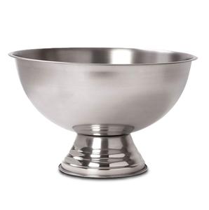 Cuenco de hielo redondo de metal de lujo con base de plata acabada para enfriadores de cerveza de champán de vino tinto en fiestas de bares y restaurantes - Product Image 1