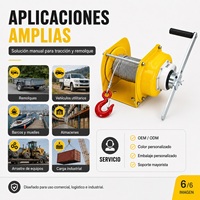 Treuil manuel autobloquant 1200 1800 2600lbs avec câble en acier pour remorques et levage industriel OEM ODM Vente en gros