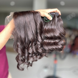 ชุดส่วนขยายของผมมนุษย์ชุดหน้าผากและมัดผมสำหรับเด็กผมบางสีน้ำตาลอ่อนเด้ง2025 - Product Image 2