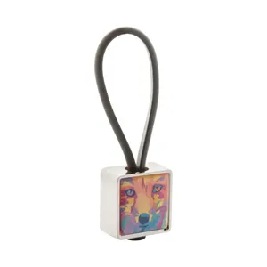 Porte-clés en métal blocs personnalisable pour le merchandising - Product Image 1