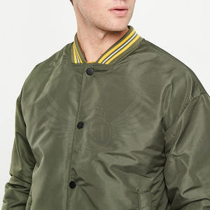 <b>Light</b> Weight Plus Size <b>Men</b> Satin <b>Jacket</b> Low Moq Best Selling Custom Logo <b>Men</b> Satin Bomber <b>Jacket</b> - Product Image 4