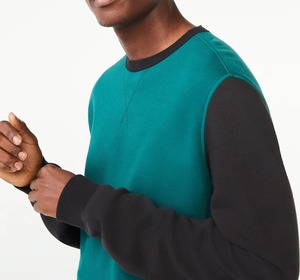 Sudadera corta bordada lavada de algodón con logotipo personalizado para hombre, sudadera en blanco de gran tamaño con hombros caídos, novedad de 2026 - Product Image 4