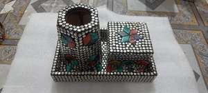 Best Selling Wood Metal Bakhoor Set <b>Oud</b> Incense Burner Home Decorative Mubkhar <b>Oud</b> Burner Ramdan Eid Gift Mubkhar <b>Candle</b> Stand - Product Image 5