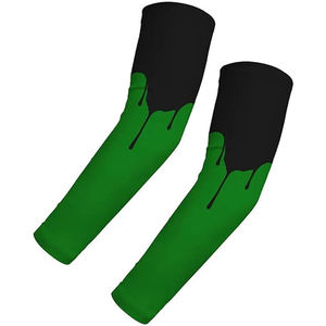 Manchons de bras de compression avec logo personnalisé Protection UV anti-goutte Respirant 100% polyester écologique Vêtements de sport pour l'extérieur - Product Image 3