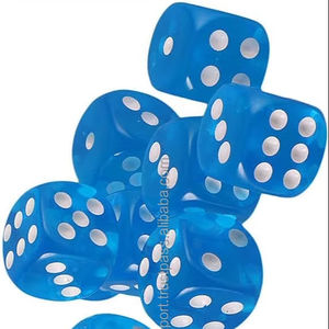 ชุดลูกเต๋าอะคริลิคลูกเต๋าโปร่งใสมี D6ดีไซน์โรงงานลูกเต๋าสีชมพูใสมีความแม่นยำ16มม. - Product Image 1