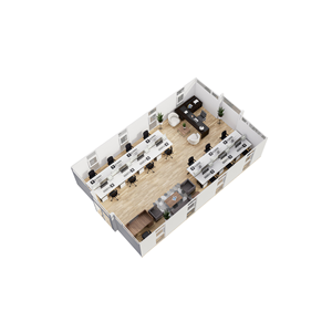 Grand Luxe 40'+ Expandable Container Office 865 SF Modular Office <b>Trailer</b> Portable Workspace Solution Supermarket School Entry - Product Image 5