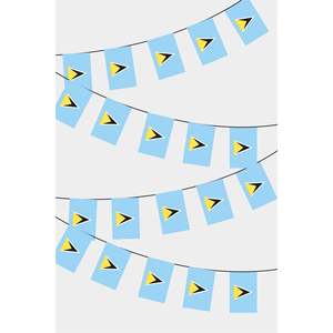 Rectangular Paper Bunting Flags for Celebrations Back to School Graduation Christmas <b>Easter</b> Chinese New Year - Product Image 1