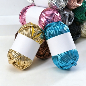 Hilo para Bordado, Insumos de Algodón, Hilo <span class=keywords><strong>Trapillo</strong></span> para <span class=keywords><strong>Tejer</strong></span>, Hilo Metálico de Poliéster para Camisetas, Hilo para Crochet - Product Image 3