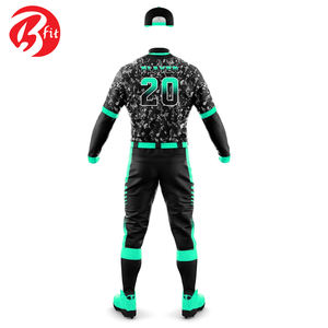 ชุดเบสบอลระบายอากาศได้ดีสำหรับผู้ชายดีไซน์ใหม่ล่าสุดเครื่องแบบเบสบอลสีสันสดใส - Product Image 6