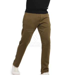 กางเกงขายาวผ้าฝ้าย100% สำหรับผู้ชายกางเกงลำลองทรงตรงสำหรับผู้ใหญ่บริการออกแบบโลโก้ได้ตามต้องการ - Product Image 5