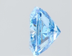 1.00 Carat Fancy Vivid Blue VS1 Square <b>Cushion</b> Cut Lab Grown Diamond IGI Certified CVD Loose Stone for <b>Statement</b> Jewelry - Product Image 4