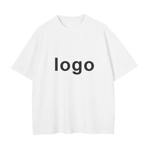 T-shirt 100% coton surdimensionné personnalisé pour hommes T-shirt blanc uni et épais T-shirts pour hommes grande taille avec impression graphique - Product Image 5