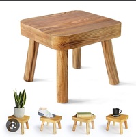 Tabouret de Bar Moderne Minimaliste en Bois de Haute Qualité Nouveau Design en Bois Naturel Fait à la Main pour les Restaurants Café Forme Irrégulière