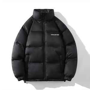 เสื้อพัฟเฟอร์แบบใหม่สำหรับผู้ชาย เสื้อพัฟเฟอร์ผู้ชายแบบมันเงา เสื้อพัฟเฟอร์ผู้ชายแบบลำลองถักนิตติ้ง เสื้อแจ็คเก็ตบับเบิ้ลขายส่งสำหรับฤดูหนาวสำหรับผู้ชาย - Product Image 1