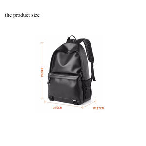 Wholesale Genuine Leather Laptop Bags School <b>Backpacks</b> <b>Large</b> Capacity <b>Black</b> Water Made in Pakistan Customize Logo - Product Image 4