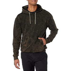 Sweatshirts à capuche unisexe en coton 100%, molleton épais vierge, poids lourd, logo personnalisé surdimensionné, sweatshirts à capuche pour hommes - Product Image 4