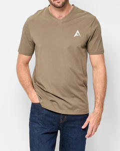 Personnalisable Hommes surdimensionné Demi-manches Ras du Cou T-Shirt Slim 100% Coton Tissu Doux Logo Personnalisé Broderie Impression Numérique - Product Image 3