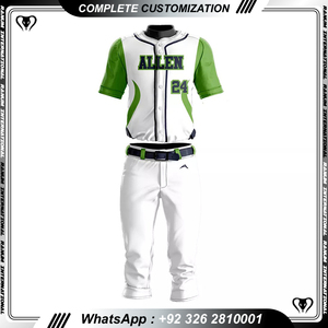 Uniformes de baseball personnalisés pour les équipes scolaires avec couleurs et tailles sur mesure, MOQ 20 pièces, inspectés par un contrôleur de qualité, prix abordables - Product Image 5