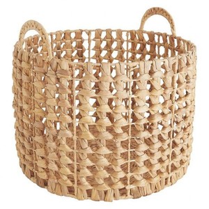 Premium Fancy Design Clothes Bamboo <b>Basket</b> Round Shape <b>Large</b> Size Luxury Rattan <b>Basket</b> Natural Color for Home and Laundry - Product Image 4