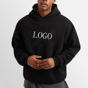 Wholesale 100% Cotton <b>Fleece</b> Heavyweight <b>Hoodies</b> for <b>Men</b> Custom Embroidered <b>Oversized</b> <b>Men's</b> Winter Blank <b>Hoodies</b> - Product Image 1