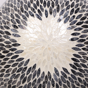Handmade Mother of Pearl <b>Mosaic</b> Vase Dark Tone Vietnam OEM ODM Decorative Shell Craft Home Interior Accent Wholesale Supplier - Product Image 2