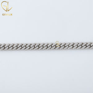 Chaîne Hiphop cubaine élégante en argent 925 VVS Moissanite Diamond Pass Diamond Tester pour rappeurs - Product Image 2